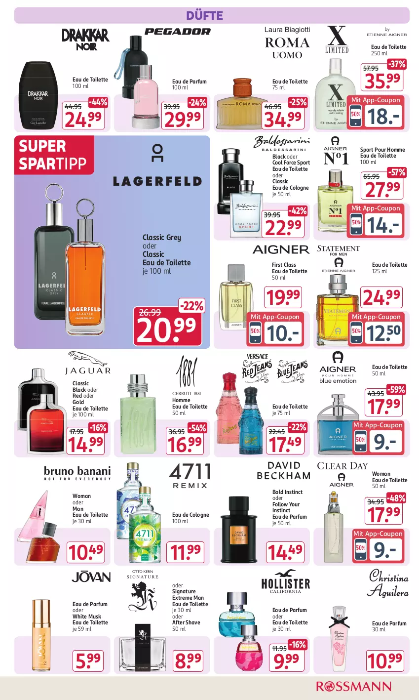 Aktueller Prospekt Rossmann - Prospekte - von 29.07 bis 01.09.2024 - strona 6 - produkty: after shave, coupon, Eau de parfum, eau de parfum 30 ml, eau de toilette, eau de toilette 100 ml, eau de toilette 50 ml, lack, natur, parfum, spartipp, Sport, Ti, Yo