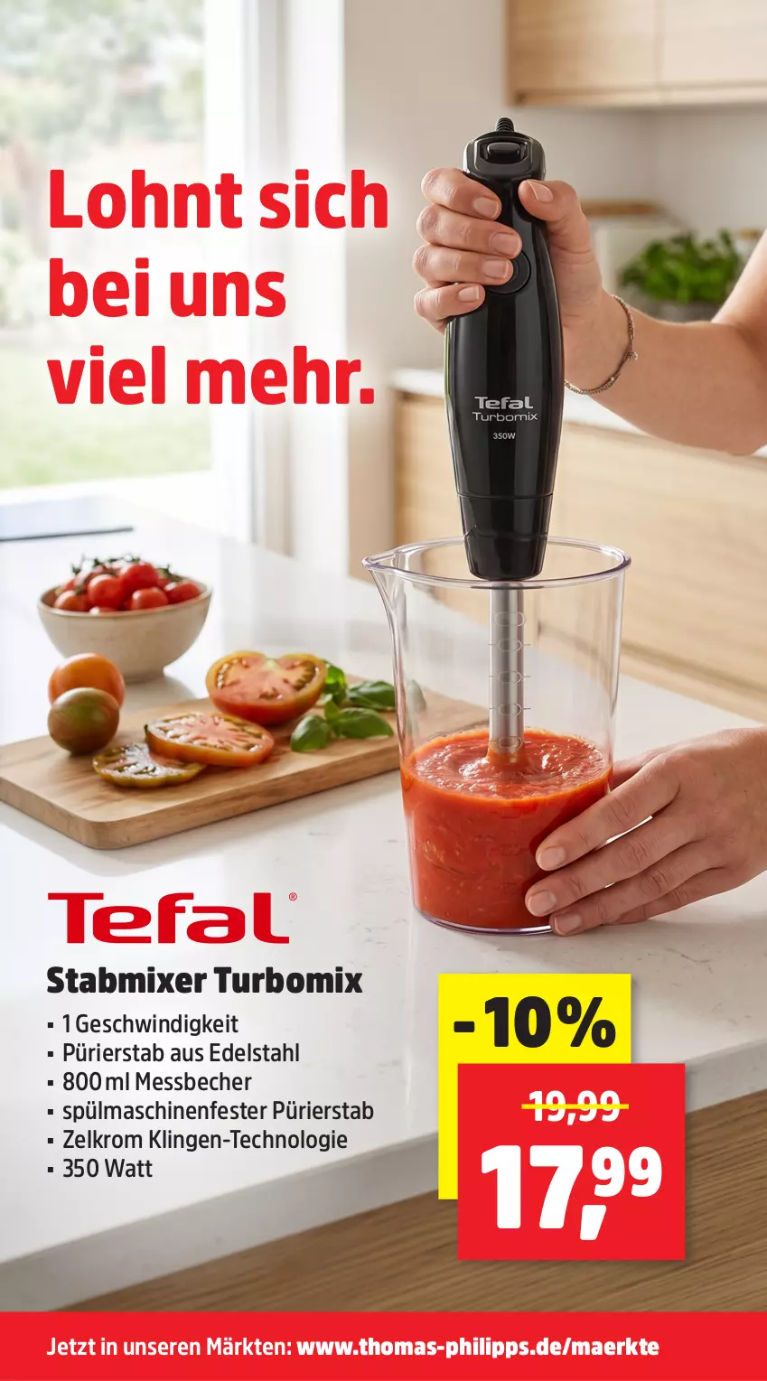 Aktueller Prospekt Thomas Philipps - von 15.06 bis 20.06.2026 - strona 2 - produkty: Becher, edelstahl, Messbecher, Mixer, spülmaschinen, stabmixer