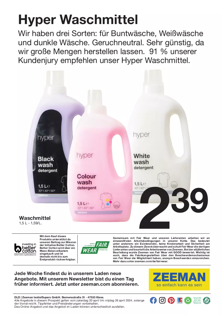 Aktueller Prospekt Zeeman - Prospekte - von 06.07 bis 12.07.2024 - strona 13 - produkty: angebot, angebote, batterie, batterien, bett, eis, elle, erde, Kette, Kinder, LG, pril, reis, rwe, siemens, Ti, waschmittel, weck