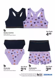 Gazetka promocyjna Zeeman - Prospekte - Gazetka - ważna od 12.07 do 12.07.2024 - strona 8 - produkty: Bau, baumwolle, bett, Croptop, Kinder, LG, panty, slip, Ti, wolle