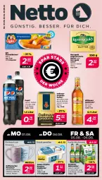 Gazetka promocyjna Netto - Woche 31 - Gazetka - ważna od 06.08 do 06.08.2022 - strona 1 - produkty: Becher, bohne, bohnen, bourbon, bourbon vanille, butter, classico, dallmayr, dallmayr prodomo, eis, fisch, fischstäbchen, gin, goldkrone, iglo, irische butter, kaffee, kaffeebecher, kerrygold, kerrygold extra, krone, natur, pepsi, prodomo, radler, Ria, Ti, vanille, wilthener, Wilthener Goldkrone