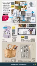 Gazetka promocyjna Netto - Woche 31 - Gazetka - ważna od 06.08 do 06.08.2022 - strona 13 - produkty: Bau, baumwolle, besteck, brot, Brotkorb, decke, hama, kissen, korb, küche, Küchen, küchentücher, Läufer, mam, Ria, Ti, tisch, tischläufer, tücher, wolle