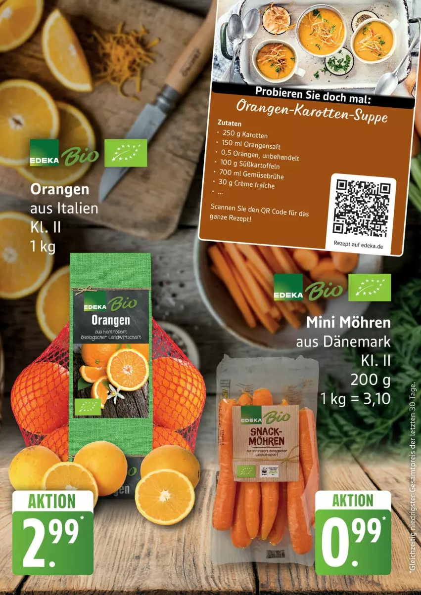 Aktueller Prospekt Edeka - Prospekte - von 20.04 bis 25.04.2026 - strona 10 - produkty: Brühe, eis, Gemüsebrühe, karotten, orange, orangen, rezept, suppe, Ti, ZTE