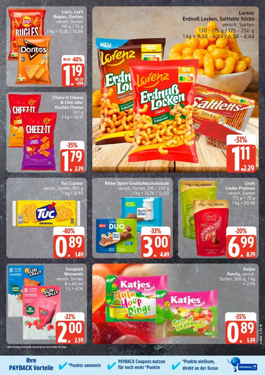 Aktueller Prospekt Edeka - Prospekte - von 20.04 bis 25.04.2026 - strona 19 - produkty: coupon, coupons, lorenz, payback, saltletts, Ti