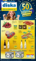 Gazetka promocyjna Diska - Gazetka - ważna od 01.06 do 01.06.2024 - strona 1 - produkty: aktionspreis, angebot, angebote, Bad, bier, brot, burgunder, eis, flasche, jagdwurst, Jubiläums, kirsch, kirsche, kirschen, korn, lieken, Lübzer, marinade, Nackensteak, nackensteaks, reis, schwein, schweine, spätburgunder, steak, steaks, Ti, urkorn, vita, wein, weine, wurst, ZTE