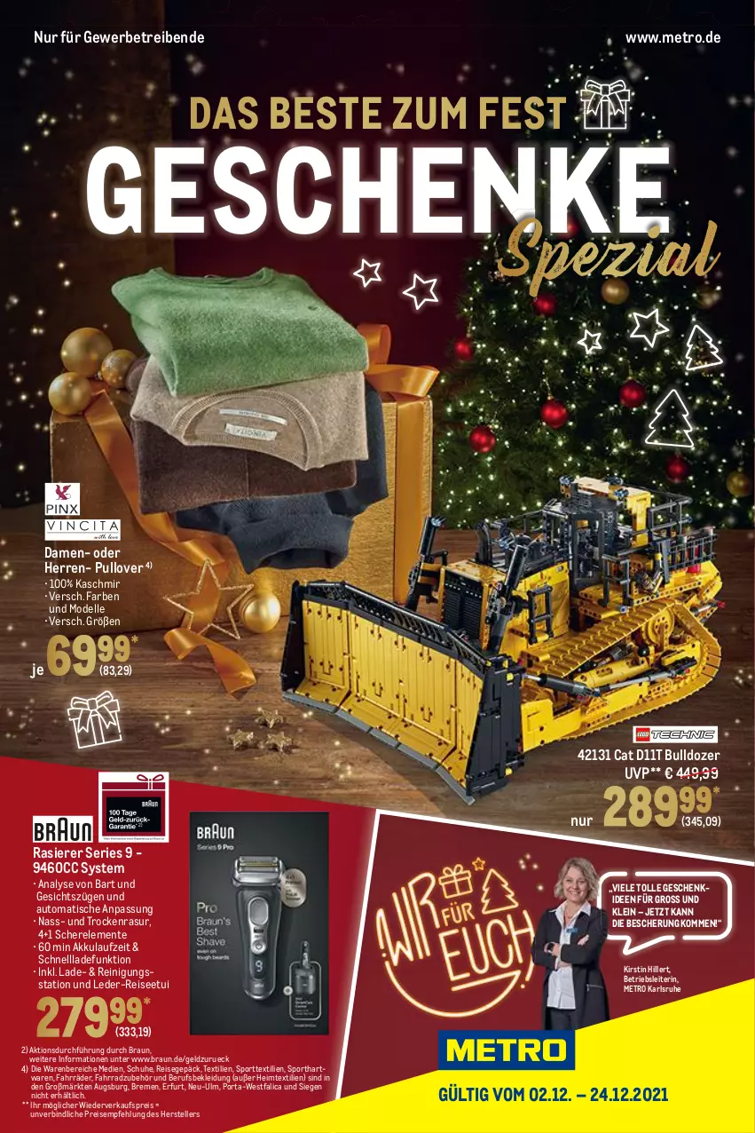 Aktueller Prospekt Metro - Geschenke Spezial - von 02.12 bis 24.12.2021 - strona 1