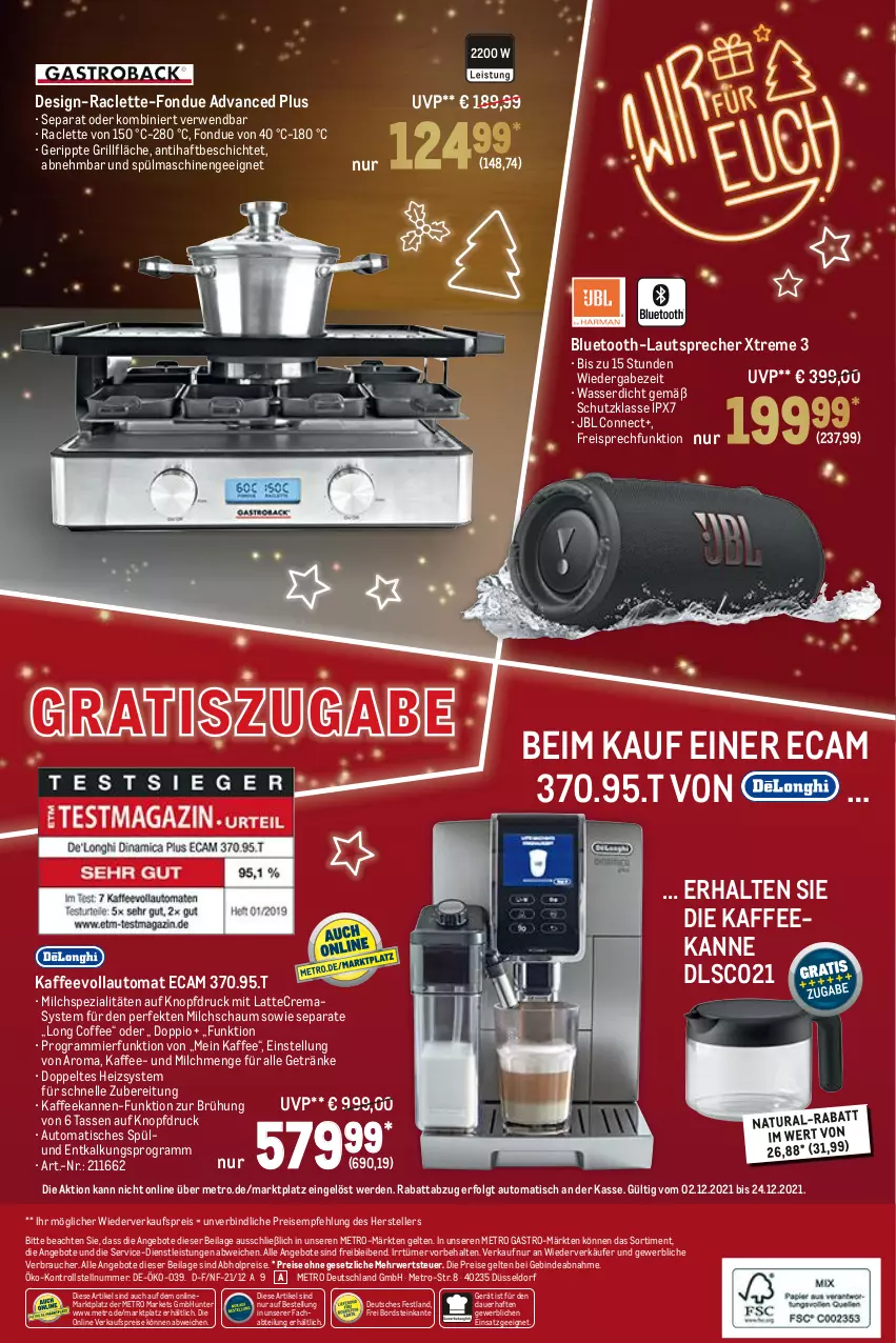 Aktueller Prospekt Metro - Geschenke Spezial - von 02.12 bis 24.12.2021 - strona 20