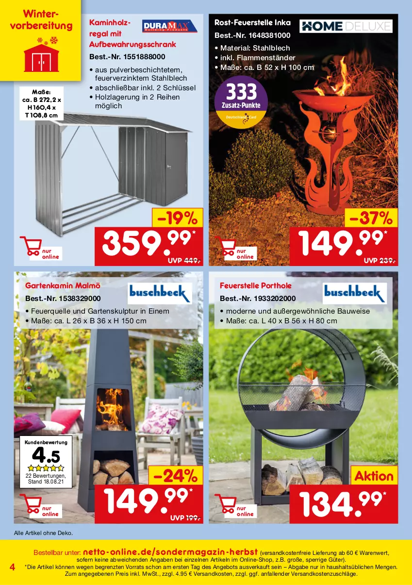 Aktueller Prospekt Netto Marken-Discount - Online-SondermagazinHerbst - von 02.09 bis 31.10.2021 - strona 4