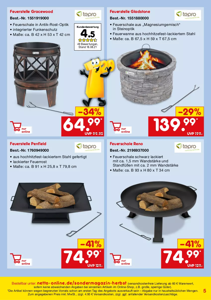 Aktueller Prospekt Netto Marken-Discount - Online-SondermagazinHerbst - von 02.09 bis 31.10.2021 - strona 5