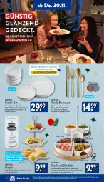 Gazetka promocyjna Aldi Nord - Von Montag - Gazetka - ważna od 02.12 do 02.12.2023 - strona 18 - produkty: aldi, bambus, besteck, besteckset, Crofton, dell, dip, edelstahl, eis, elle, Etagere, Frühstücksteller, gabel, geschirr, Geschirr-Set, gin, LG, Löffel, messer, mikrowelle, Mode, Ria, rwe, Schal, Schale, schüssel, snack, Speiseteller, spülmaschinen, tablet, tablett, tee, teller, Ti, weihnachten, ZTE