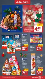 Gazetka promocyjna Aldi Nord - Von Montag - Gazetka - ważna od 02.12 do 02.12.2023 - strona 25 - produkty: creme, eis, elle, ferrero, frucht, fruchtgummi, geschenkpackung, haribo, haselnuss, karamell, Kinder, kinder schokolade, Nougatcreme, nuss, reis, sac, schoko, schokolade, socken, storck, teller, tesa, Ti, toffifee, ZTE