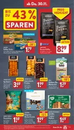 Gazetka promocyjna Aldi Nord - Von Montag - Gazetka - ważna od 02.12 do 02.12.2023 - strona 29 - produkty: aprikose, aprikosen, arla, beutel, bio, bohne, bohnen, chips, creme, eis, elle, früchte, funny-frisch, gin, haselnuss, instant-kaffee, jacobs, kaffee, kaffee ganze bohnen, kuchen, LG, meeresfrüchte, milch, nuss, pralinen, reis, schoko, schokolade, sim, teller, Ti, waffeln, ZTE