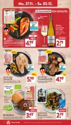 Gazetka promocyjna Aldi Nord - Von Montag - Gazetka - ważna od 02.12 do 02.12.2023 - strona 4 - produkty: bio, Bio-Hackfleisch, braten, brustfilet, chardonnay, eis, filet, flasche, fleisch, gewürz, grill, hackfleisch, hähnchenbrust, hähnchenbrustfilet, Heu, Muscheln, nuss, pute, Putenhackfleisch, reis, Ria, riesling, rind, rwe, schinken, schnitzel, schwein, schweine, Ti, tiefpreis, trolli, wein, weine, Weißwein