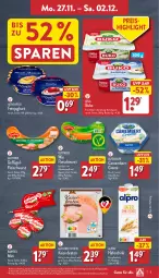 Gazetka promocyjna Aldi Nord - Von Montag - Gazetka - ważna od 02.12 do 02.12.2023 - strona 5 - produkty: Alpenhain, alpro, arla, arla buko, babybel, Becher, braten, Buko, camembert, creme, drink, eis, feinjoghurt, fleisch, fleischwurst, frischkäse, Geflügel, gin, gutfried, hafer, Haferdrink, hühner, joghur, joghurt, Kaiser, Käse, mac, mövenpick, rapsöl, reis, Ti, wurst, ZTE