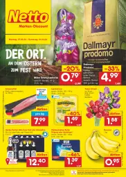 Gazetka promocyjna Netto Marken-Discount - Filial-Angebote - Gazetka - ważna od 01.04 do 01.04.2023 - strona 1 - produkty: alkohol, angebot, banane, bananen, bestpreis, bohne, butter, dallmayr, dallmayr prodomo, eis, filet, fleisch, gin, hacker pschorr, kaffee, leerdammer, milka, ndk, prodomo, reis, schwein, schweine, schweinefilet, Streichzart, Ti, weihenstephan, wein, weine, wurst, wurst in selbstbedienung, ZTE