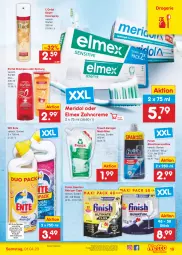 Gazetka promocyjna Netto Marken-Discount - Filial-Angebote - Gazetka - ważna od 01.04 do 01.04.2023 - strona 19 - produkty: angebot, bestpreis, Cap, creme, eis, elmex, elnett, elvital, ente, Finish, Frosch, geschirr, haarspray, meridol, Rauch, reiniger, reis, rwe, shampoo, shampoo oder spülung, spülung, Ti, vita, wc ente, zahncreme, ZTE