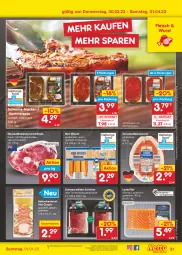 Gazetka promocyjna Netto Marken-Discount - Filial-Angebote - Gazetka - ważna od 01.04 do 01.04.2023 - strona 31 - produkty: angebot, aqua, auer, bestpreis, braten, brustfilet, dauertiefpreis, eis, filet, fleisch, fleischwurst, hähnchenbrust, hähnchenbrustfilet, lachs, lachsfilet, lamm, lammkeule, nuss, reis, schinken, schinkenfleischwurst, schwarzwälder schinken, schwein, schweine, steak, steaks, Ti, tiefpreis, tisch, wein, weine, wiener, wurst, wurst in selbstbedienung, ZTE