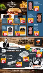 Gazetka promocyjna Rewe - Prospekte - Gazetka - ważna od 03.07 do 03.07.2022 - strona 19 - produkty: bacon, Bau, beef, burger, Burger Sauce, bürste, cheddar, edelstahl, eis, fleisch, grill, grillzange, Kette, lichterkette, sauce, Schal, Schale, senf, Speck, Ti