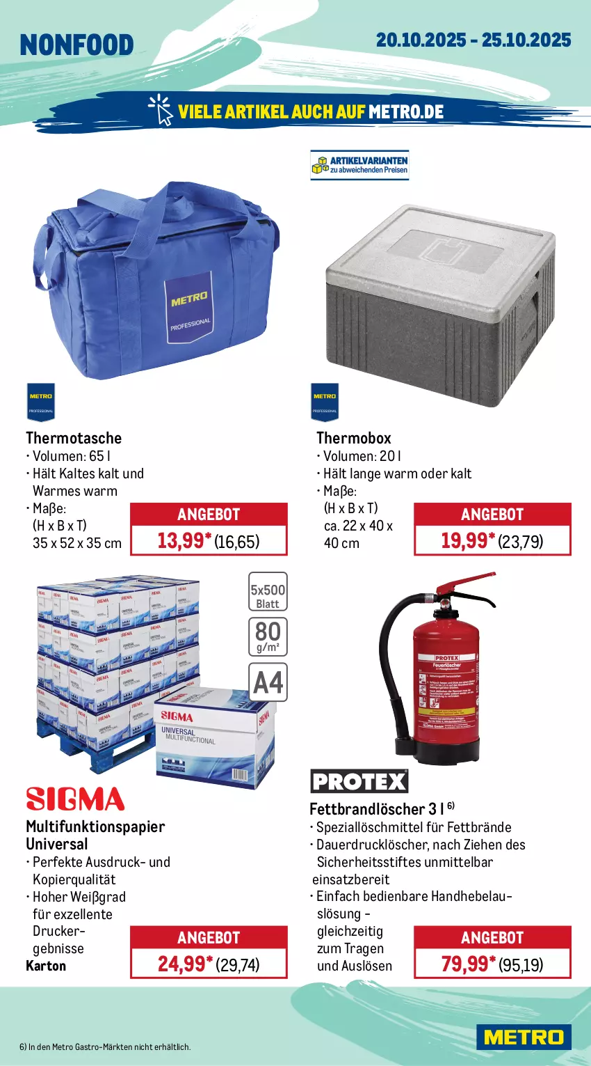 Aktueller Prospekt Metro - Wochen-Angebote Gastro - von 20.10 bis 25.10.2025 - strona 20 - produkty: angebot, auer, drucker, elle, ente, Metro, metro gastro, papier, Spezi, stifte, Tasche, Ti