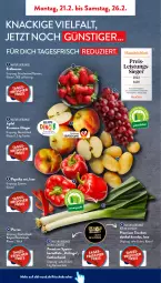 Gazetka promocyjna AldiSud - ALDI Aktuell - Gazetka - ważna od 26.02 do 26.02.2022 - strona 2 - produkty: aldi, asti, beere, beeren, eis, erdbeere, erdbeeren, kartoffel, kartoffeln, kracher, leine, LG, natur, paprika, paprika rot, rum, Schal, Schale, Tasche, Ti, trauben