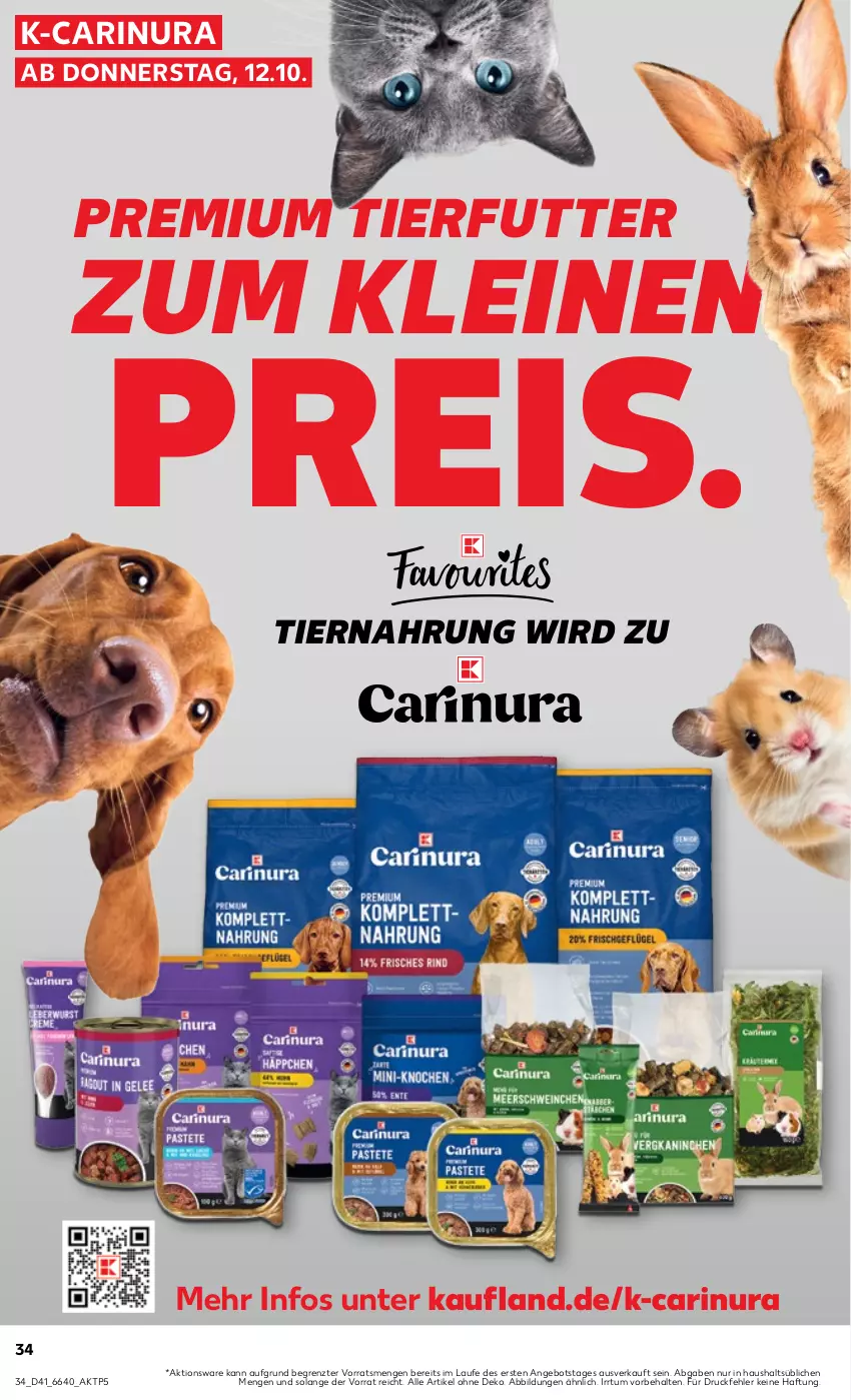 Aktueller Prospekt Kaufland - Prospekt - von 12.10 bis 18.10.2023 - strona 34 - produkty: angebot, eis, leine, reis, Ti, tiernahrung, ZTE