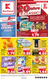 Gazetka promocyjna Kaufland - Prospekt - Gazetka - ważna od 18.10 do 18.10.2023 - strona 1 - produkty: angebot, angebote, bismarck, bohne, bohnen, cheddar, colorwaschmittel, coupon, dallmayr, dallmayr prodomo, doppelrahmstufe, eier, eis, elle, ente, filet, filets, fol epi, frischkäse, hering, Herings, heringsfilets, Käse, mandarine, mandarinen, marinade, milka, milka schokolade, philadelphia, prodomo, reis, ring, saft, schnittkäse, schoko, schokolade, Spezi, Ti, waschmittel, ZTE