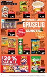 Gazetka promocyjna Kaufland - Prospekt - Gazetka - ważna od 18.10 do 18.10.2023 - strona 10 - produkty: angebot, auer, ball, beutel, bonbons, chips, cracker, eimer, eis, frucht, fruchtgummi, fruchtgummis, goldbären, haribo, kakao, kartoffel, Kinder, LG, milch, nimm2, popcorn, portionsbeutel, pringles, reifen, ring, saft, salz, schoko, schokolade, snack, Ti, trolli, vollmilch, ZTE