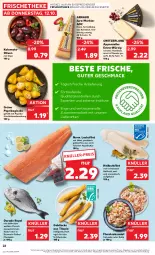 Gazetka promocyjna Kaufland - Prospekt - Gazetka - ważna od 18.10 do 18.10.2023 - strona 22 - produkty: angebot, appenzeller, aqua, bier, Dorade, dorade royal, eis, elle, filet, fleisch, Flusskrebssalat, frischkäse, frischkäsezubereitung, hartkäse, Heilbuttfilet, Jura, Käse, Krebs, lachs, lachsfilet, Laufen, mac, marinade, milch, mit paprika, Morbier, natur, olive, oliven, paprika, rosmarin, salat, schnittkäse, Ti, Tilapia, tisch, ZTE