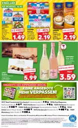 Gazetka promocyjna Kaufland - Prospekt - Gazetka - ważna od 18.10 do 18.10.2023 - strona 48 - produkty: actimel, alkohol, angebot, angebote, Astra, Bad, beutel, bio, Cap, cappuccino, cin, danone, drink, drucker, eis, Engel, erde, feinkost, feinkosttheke, feta, fisch, fischtheke, fleisch, freixenet, hirtenkäse, joghur, joghurt, Joghurtdrink, Käse, käsetheke, kerze, krüger, LG, lindt, milch, patros, reis, salz, sekt, Ti, wein, wurst, ZTE