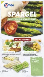 Gazetka promocyjna Combi - Prospekte - Gazetka - ważna od 18.05 do 18.05.2024 - strona 1 - produkty: angebot, angebote, decke, eis, grüner spargel, magnesium, schnitzel, spargel, steak, Ti, tisch, vita, Vitamine, wasser
