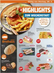 Gazetka promocyjna Vmarkt - Prospekte - Gazetka - ważna od 28.02 do 28.02.2024 - strona 18 - produkty: auer, Bau, Bauer, Bauernschinken, Berger, blätterteig, blätterteiggebäck, braten, brot, eis, fleisch, gewürz, gin, HP, je 500-g-brot, Käse, mac, merl, natur, pute, rollbraten, salami, schinken, schwein, schweine, Sport, truthahn, wein, weine, würstchen