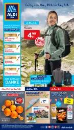 Gazetka promocyjna AldiSud - ALDI Aktuell - Gazetka - ważna od 05.02 do 05.02.2022 - strona 1 - produkty: aldi, auto, bio, discount, eis, ente, Fleecejacke, gewinnspiel, Jacke, Kinder, lebensmittel, leine, LG, mandarine, mandarinen, monitor, natur, reis, Ti