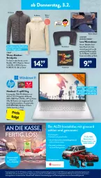 Gazetka promocyjna AldiSud - ALDI Aktuell - Gazetka - ważna od 05.02 do 05.02.2022 - strona 21 - produkty: aldi, Bank, dell, eis, elle, gewinnspiel, HP, Jacke, kamera, Kinder, Kinderkissen, kissen, lautsprecher, LG, Mode, nackenkissen, notebook, Parka, Plüsch, reis, rwe, ryzen, smartphone, spiegel, ssd, Strickjacke, Ti