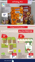 Gazetka promocyjna AldiSud - ALDI Aktuell - Gazetka - ważna od 05.02 do 05.02.2022 - strona 32 - produkty: aldi, apfel, apfelmus, bio, cerealien, eis, erde, kakao, karamell, reis, Ti
