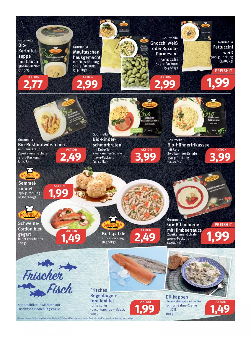 Aktueller Prospekt Feneberg - Prospekte - von 07.01 bis 08.01.2022 - strona 3 - produkty: auer, Becher, bio, braten, cin, cola, cordon bleu, creme, eis, elle, filet, fisch, fleisch, forelle, frischfisch, garnier, gnocchi, hering, Herings, Heringshappen, himbeer, hühner, joghur, joghurt, kartoffel, Kartoffelsuppe, Knödel, Kraut, lamm, mac, maultaschen, nerf, reis, rel, rind, rinder, ring, rucola, sahne, sauce, Sauerkraut, Schal, Schale, schmorbraten, schwein, schweine, Semmel, Semmelknödel, suppe, Tasche, taschen, Ti, tuc, wein, weine, wurst, würstchen