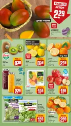 Gazetka promocyjna Rewe - Prospekte - Gazetka - ważna od 30.03 do 30.03.2024 - strona 10 - produkty: Babyspinat, florette, frucht, früchte, kiwi, kopfsalat, mango, orange, orangen, saft, Saftorangen, salat, Schal, Schale, smoothie, snack, spinat, Ti, true fruits, zitrone