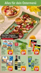 Gazetka promocyjna Rewe - Prospekte - Gazetka - ważna od 30.03 do 30.03.2024 - strona 6 - produkty: ACC, bio, butter, Carpaccio, essig, feta, filet, filets, fisch, Käse, kräuter, kräuterbutter, mac, meggle, mestemacher, natur, oder kräuter, patros, petersilie, rezept, rezepte, schnittlauch, thunfisch, thunfisch filets, Ti, weichkäse, wrap, wraps