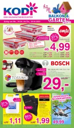 Gazetka promocyjna Kodi - Prospekte - Gazetka - ważna od 28.04 do 28.04.2022 - strona 1 - produkty: auer, Bau, baumwolle, Drohne, eis, elle, Garten, reis, socken, tasse, teller, Ti, wasser, wassertank, wolle