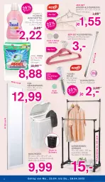 Gazetka promocyjna Kodi - Prospekte - Gazetka - ważna od 28.04 do 28.04.2022 - strona 4 - produkty: ariel, bügel, edelstahl, eis, Garderobe, Kinder, kleid, kleider, kleiderbügel, Löffel, mint, perwoll, Pods, reis, spiegel, Ti, waschmittel