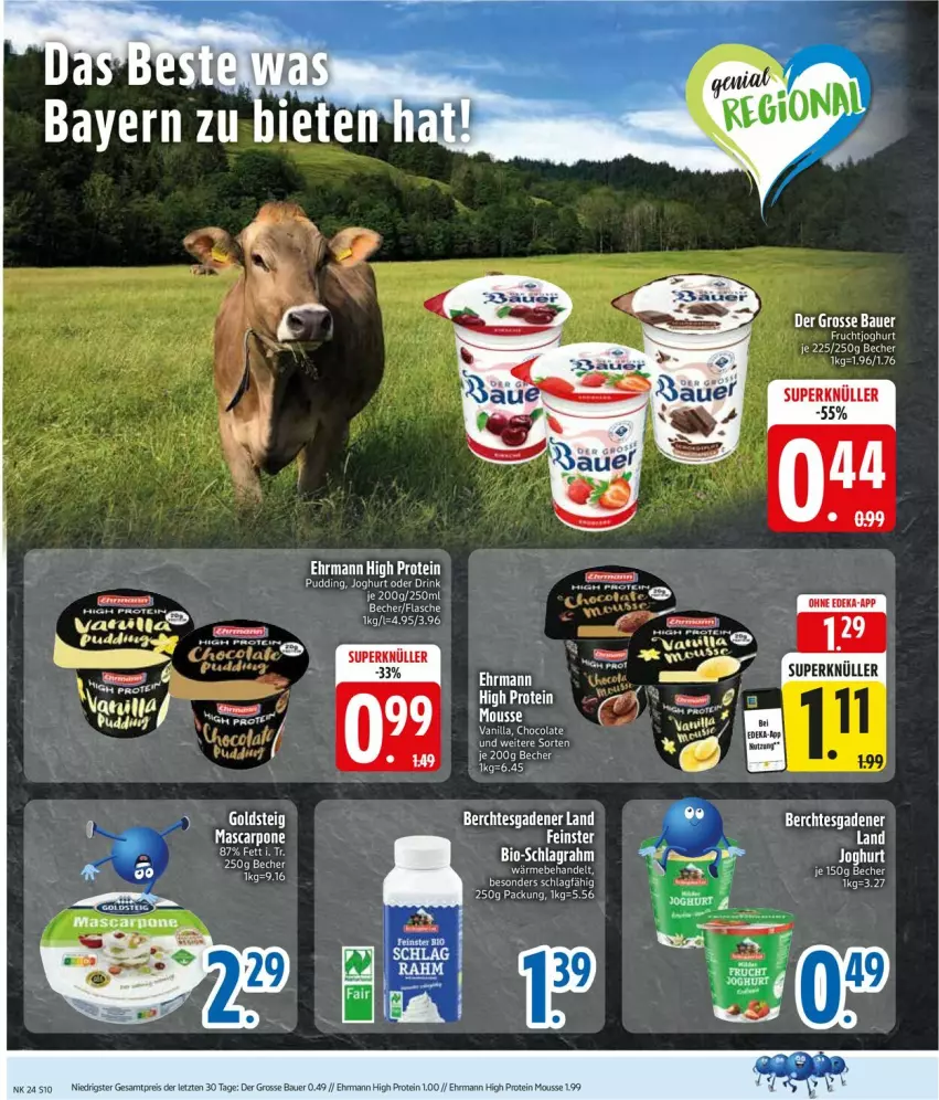 Aktueller Prospekt Edeka - Prospekte - von 09.06 bis 14.06.2025 - strona 10 - produkty: auer, Bau, Bauer, Becher, cola, ehrmann, eis, ente, mascarpone, reis, tee, Ti, ZTE