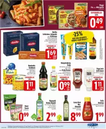 Gazetka promocyjna Edeka - Prospekte - Gazetka - ważna od 14.06 do 14.06.2025 - strona 18 - produkty: Becher, bio, bonduelle, braten, creta vital, eis, elle, essig, felix, flasche, Goldmais, grill, hartweizen, hengstenberg, ketchup, knorr, mais, Meister, natur, olive, oliven, olivenöl, Papa Joe's, pasta, rapsöl, reines rapsöl, reis, salat, salate, sauce, snack, Spezi, thomy, Ti, vita