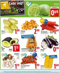Gazetka promocyjna Edeka - Prospekte - Gazetka - ważna od 14.06 do 14.06.2025 - strona 6 - produkty: aubergine, avocado, Bad, Berger, beutel, bio, champignon, champignons, deka, eis, ente, Frühkartoffeln, gin, grill, ideal zum grillen, kartoffel, kartoffeln, lebensmittel, LG, mais, paprika, paprika rot, Pfifferlinge, Rauch, rispentomaten, sim, speisefrühkartoffeln, Spitzpaprika, tomate, tomaten, zucker, zuckermais