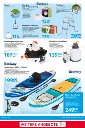 Gazetka promocyjna Selgros - Outdoorkatalog - Gazetka - ważna od 31.05 do 31.05.2023 - strona 19 - produkty: AA-Batterien, akku, angebot, angebote, aqua, auer, auto, batterie, batterien, Behälter, beleuchtung, bestway, edelstahl, eis, elle, ente, erde, fenster, Filterbälle, Kescher, korb, leds, pool, rama, Reinigung, reis, Ria, ring, rückenlehne, rucksack, sac, sandfilteranlage, Schal, schlauch, Sport, Teleskop, Ti, tisch, wasser