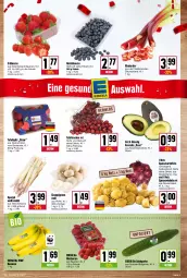 Gazetka promocyjna Kupsch - Angebote der Woche - Gazetka - ważna od 02.04 do 02.04.2022 - strona 3 - produkty: avocado, banane, bananen, beere, beeren, bio, champignon, champignons, deka, edeka bio, eis, erdbeere, erdbeeren, gurke, heidelbeere, heidelbeeren, himbeer, himbeere, himbeeren, kartoffel, kartoffeln, LG, rhabarber, salat, Salatgurke, Schal, Schale, spargel, speisekartoffeln, Speisezwiebeln, tafeläpfel, tafeltrauben, Ti, trauben, zwiebel, zwiebeln