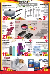 Gazetka promocyjna E Center - Angebote der Woche - Gazetka - ważna od 07.10 do 07.10.2023 - strona 36 - produkty: Backform, batterie, batterien, Behälter, decke, Deckel, deka, edelstahl, edelstahlmesser, eis, elle, ente, flasche, frischhaltedosen, Gemüsehobel, Germ, Glasdeckel, isolierkanne, Kochlöffel, küche, kuchen, Küchen, Küchenhelfer, Löffel, longlife, messer, Muffin, Muffinform, muffins, nuss, pfanne, pfannen, Pfannenwender, reifen, rezept, Ria, ring, saft, Schöpflöffel, spaghetti, Spaghettilöffel, Sport, Springform, stifte, Ti, Tiere, tisch, torte, trinkflasche, Zitruspresse