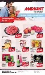 Gazetka promocyjna Markant - Prospekte - Gazetka - ważna od 17.02 do 17.02.2024 - strona 1 - produkty: angebot, angebote, Bau, beutel, burlander, deutscher schnittkäse, eis, elle, flasche, fleisch, hackfleisch, hackfleisch gemischt, Käse, milram, Pink Lady, reis, rind, Schal, schnittkäse, schwein, sekt, tafeläpfel, uhr, wein, ZTE