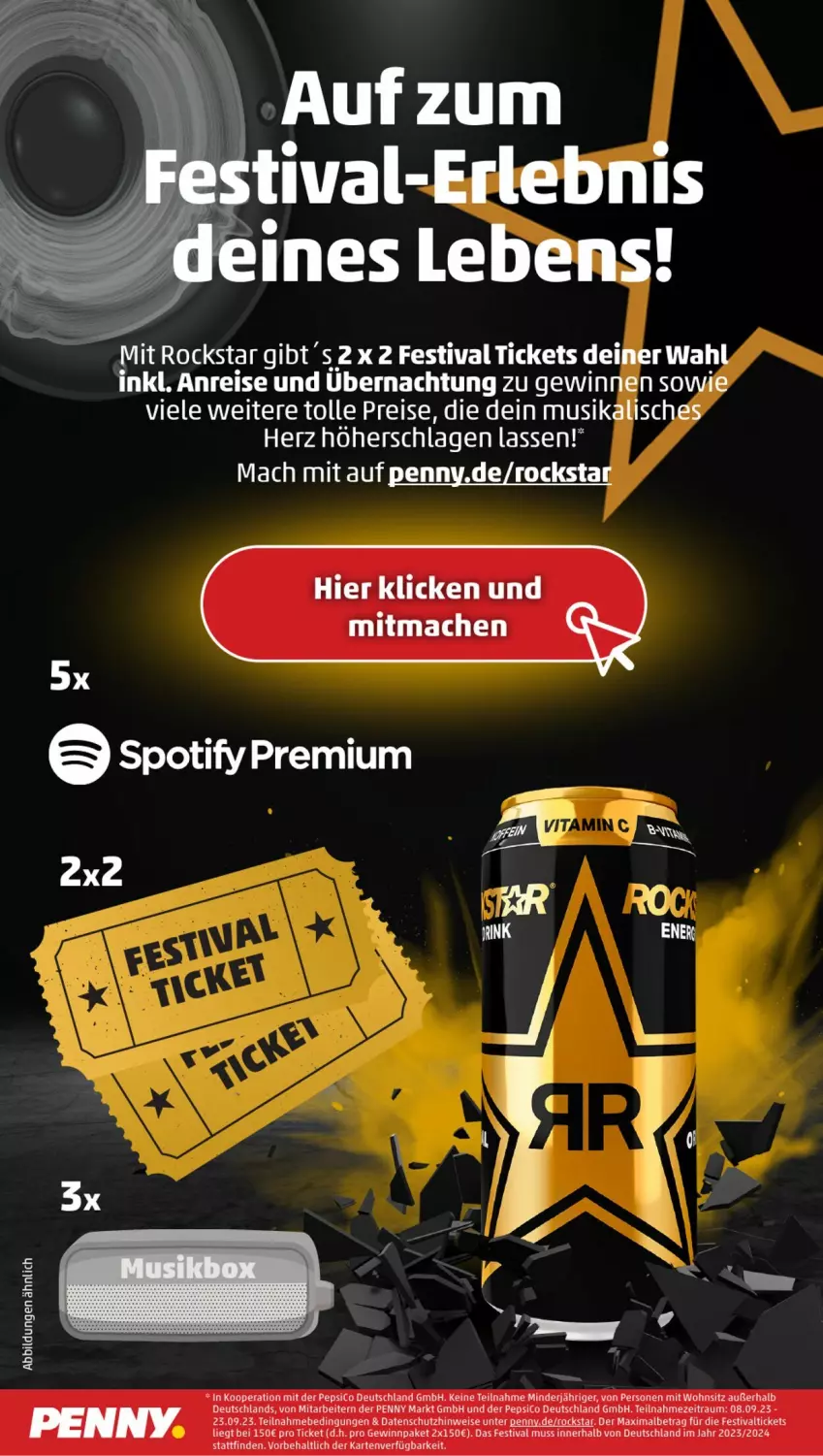 Aktueller Prospekt Penny - Prospekte - von 18.09 bis 23.09.2023 - strona 18 - produkty: eis, mac, pepsi, reis, Rockstar, Ti