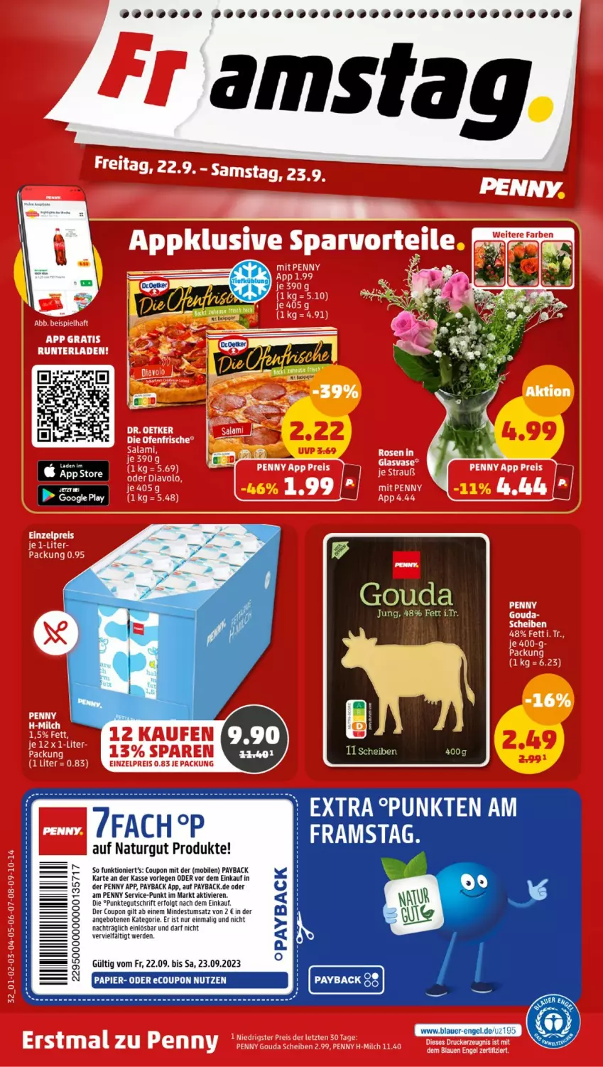 Aktueller Prospekt Penny - Prospekte - von 18.09 bis 23.09.2023 - strona 34 - produkty: angebot, angebote, coupon, erde, google play, gouda, gouda jung, LG, natur, papier, payback, Ti