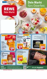 Gazetka promocyjna Rewe - Diese Woche im Angebot! - Gazetka - ważna od 02.04 do 02.04.2022 - strona 1 - produkty: aktionspreis, alpro, angebot, angebote, apfel, beere, braten, caffè crema, classico, drink, eis, elle, espresso, ferrero, Ferrero Küsschen, gin, Heu, himbeer, himbeere, joghur, joghurt, krombache, krombacher, lavazza, natur, oder espresso, reis, Rückenbraten, rum, Schal, Schale, schwein, schweine, schweinerücken, soya, tafeltrauben, Ti, trauben, wein, weine, zucker