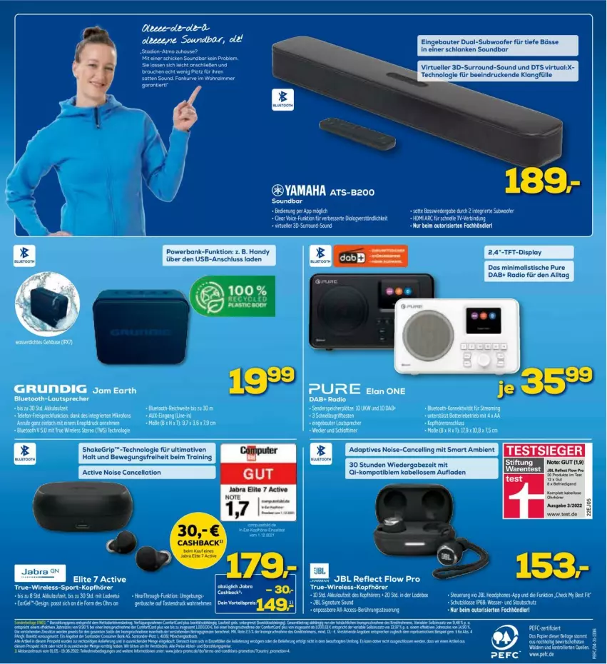 Aktueller Prospekt Euronics - Prospekte - von 25.05 bis 01.06.2022 - strona 8 - produkty: auto, Bank, brot, ente, erde, HP, jbl, pute, Radio, rel, Sport, tee, Ti, tisch